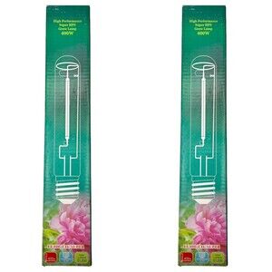 Two 400 W Metal Halide Grow Lamp Light E39 Socket 5200K MH400 T46 HOR